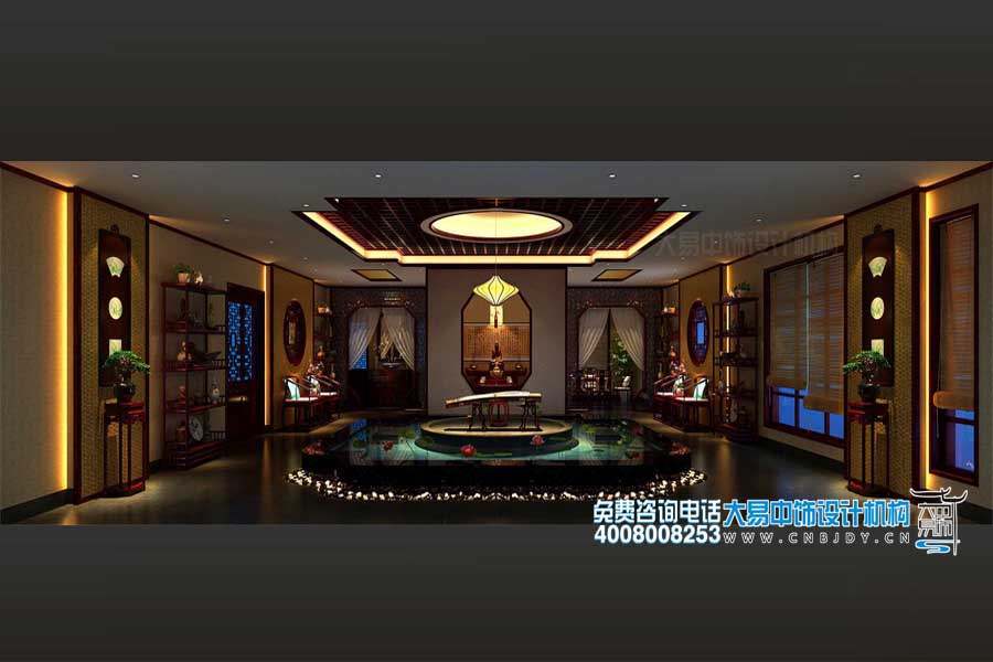 中式茶樓中式設(shè)計裝修效果圖