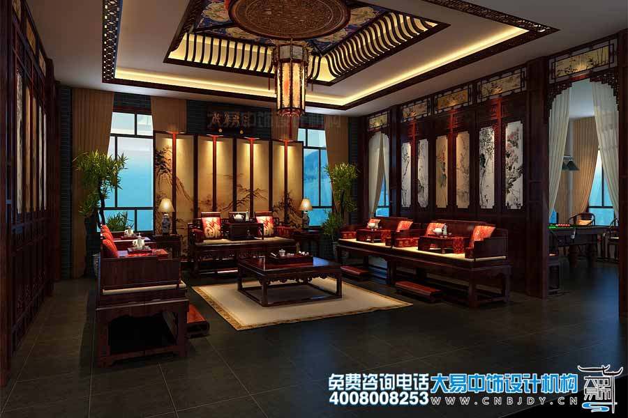中式茶樓中式設(shè)計裝修效果圖