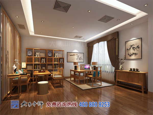 禪意辦公室中式設(shè)計(jì)裝修 工作即是一種修行