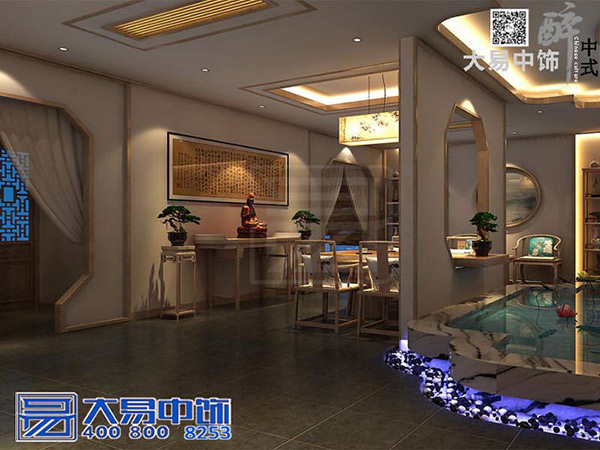 古琴會館中式裝修設(shè)計 此景只應(yīng)天上有